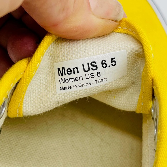 Vans Bright Yellow Authentic Canvas Sneakers 8 - Picture 9 of 10